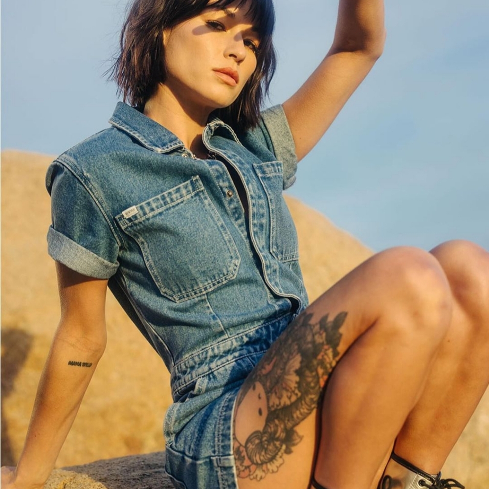 ATWYLD Station Romper Vintage Indigo